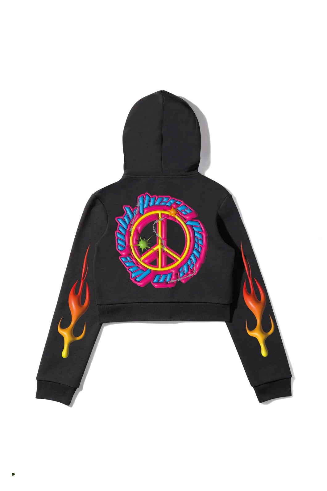 There Peace in wild Crop hoodie