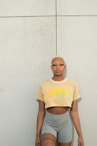 "3 PILOT" UNTAMED CROP TEE (KHAKI)